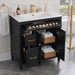 Freestanding Bathroom Vanity With Sink, Soft Close Door, Tip Out Drawer