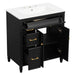 Freestanding Bathroom Vanity With Sink, Soft Close Door, Tip Out Drawer
