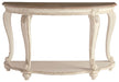 Realyn - White / Brown - Sofa Table Sacramento Furniture Store Furniture store in Sacramento