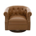 360° Swivel Accent Chair With Curved Back