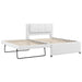 Upholstered Platform Bed With Multifunctional Trundle