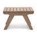 Sedona - Outdoor Side Table With Open Slat Design - Gray