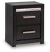 Shoralli - Two Drawer Night Stand - Black