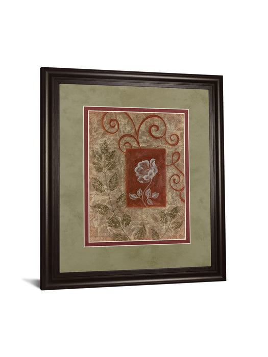 Verdant Scrolls - 34" x 40" Framed Wall Art