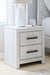 Cayboni - Two Drawer Night Stand - Whitewash