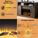 Tobias - 38" Fireplace - Rustic Oak