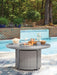 Half Moon Beach - Round Fire Pit Table - Gray