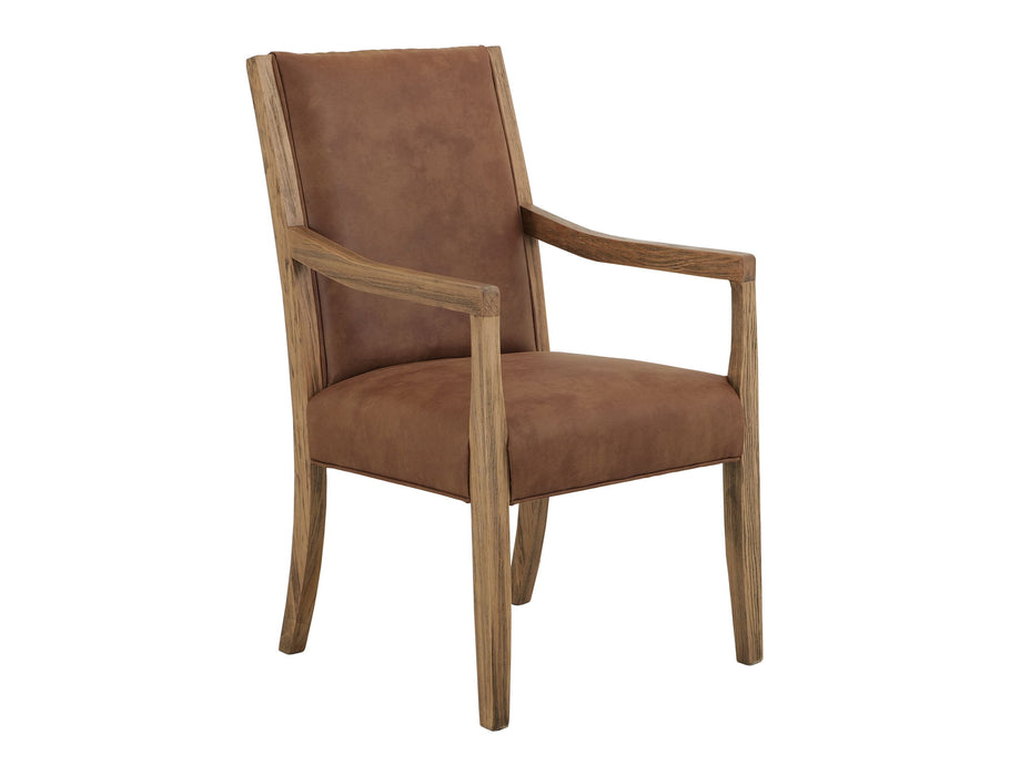 Verona - Upholstered Dining Armchair - Brown
