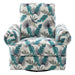 Manual Swivel Recliner Rocker Chair With Adjustable Backrest