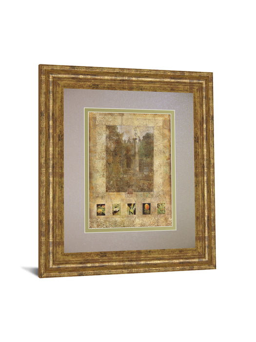 Botany Journal Il By Kemp - Framed Print Wall Art - Beige