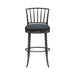 Vince - Commercial Grade Steel Frame Faux Leather Upholstered Swivel Bar Height Barstool