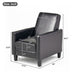 Upholstered Push Back Recliner Chair For Living Room
