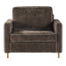 Accent Chair Upholstered Single Sofa With Square Arms, Sewn Pillow Back For Living Room