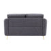 Yuina - Loveseat - Gray Linen