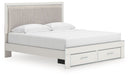Zuraleus - Upholstered Panel Platform Storage Bed