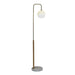 Tall Corner Floor Lamp For Living Room - White