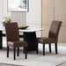 Contemporary Dining Chair With Rubberwood Legs (Set of 2)