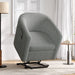 Power Lift Recliner Barrel Shape Reclining Chair With Footrest And Side Pocket