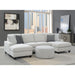 Round Ottoman - Gray