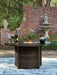 Monterey Point - Round Fire Pit Table - Dark Brown