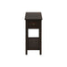Accent End Table, 2 Tier, Storage Drawer, Transitional - Walnut