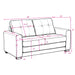 Upholstered Pull Out Sleeper Loveseat