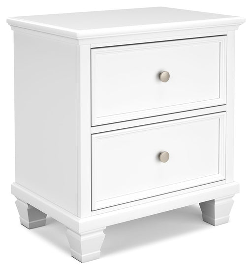 Fortman - White - Two Drawer Night Stand Sacramento Furniture Store Furniture store in Sacramento