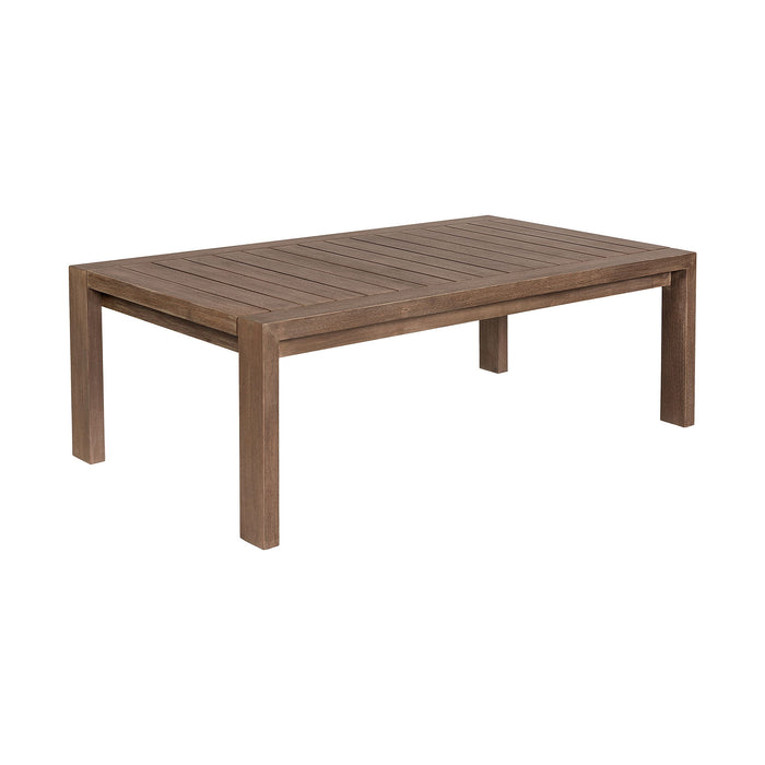 Relic - Outdoor Patio Coffee Table - Weathered Eucalyptus