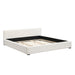 Elegant Wide Edge Bed With Soft Upholstered