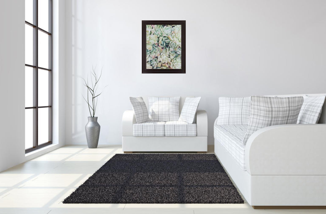 Verdant Rosette Cluster - 28" x 34" Framed Wall Art