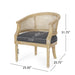 Curved Backrest Accent Chair