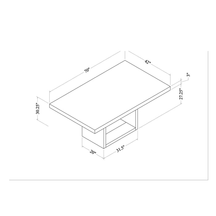 Sheena - 5 Pieces Dining Table Set - Black