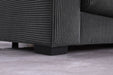 Naomi - 3 Piece Upholstered Sectional - Dark Gray