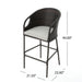 Outdoor 31" Rattan Barstools With Waterproof Cushions (Set of 2) - Multi Brown