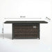 Propane Fire Pit Table - Espresso