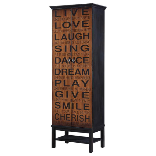 Lovegood - 2-Door Accent Cabinet - Rich Brown And Black Sacramento Furniture Store Furniture store in Sacramento