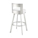Lynof - Swivel Bar Stool - Brushed Stainless Steel Finish