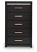 Shoralli - Five Drawer Chest - Black