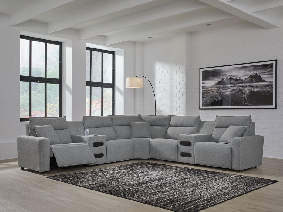 ModMax II - Salt And Pepper - Reclining Sectional