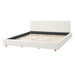 Upholstered Platform Bed Frame With Thick Headboard