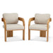 Dining Chairs With Pillow Back (Set of 2)