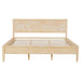 Classic Platform Bed Frame With Panel Headboard