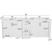 Double Sink Bathroom Vanity With Quartz Countertop