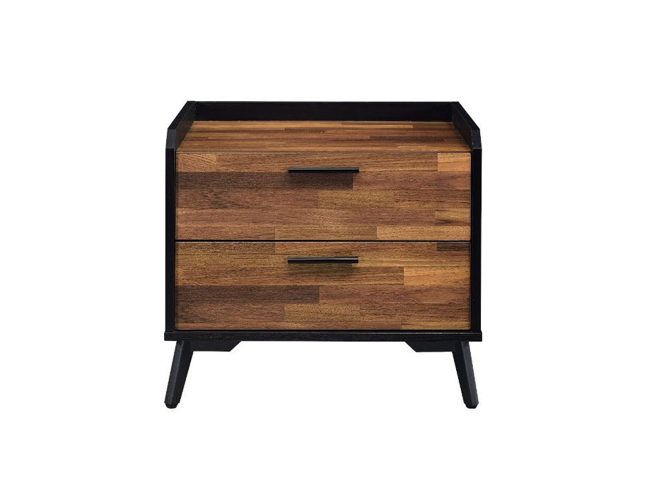 Jiranty - Accent Table - Walnut & Black