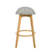 Vera - Upholstered Wood Counter Height Barstool