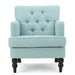 Harrison - Tufted Club Chair With Button Tufted Back And Birch Wood Legs