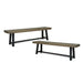 Cloud - Outdoor Bench With Acacia Wood Frame And Slat Panel Design