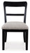 Greddinton - Round Dining Table Set - Black Chairs