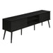 TV Stand, Media Entertainment Center, Storage Cabinet, Console, Storage Shelves, Bedroom, Living Room, Contemporary, Modern - Black