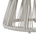 Breeze - Powder Coated Metal Round Outdoor Side Table With Sintered Stone Table Top - Cream